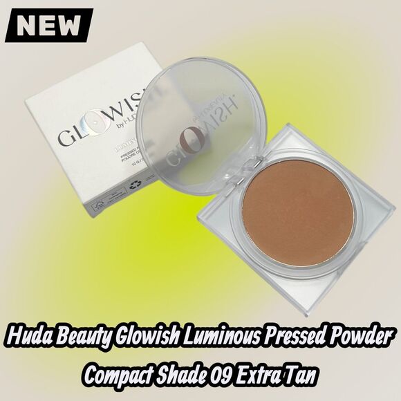 HUDA BEAUTY Other - New Huda Beauty Glowish Luminous Pressed Powder Compact Shade 09 Extra Tan